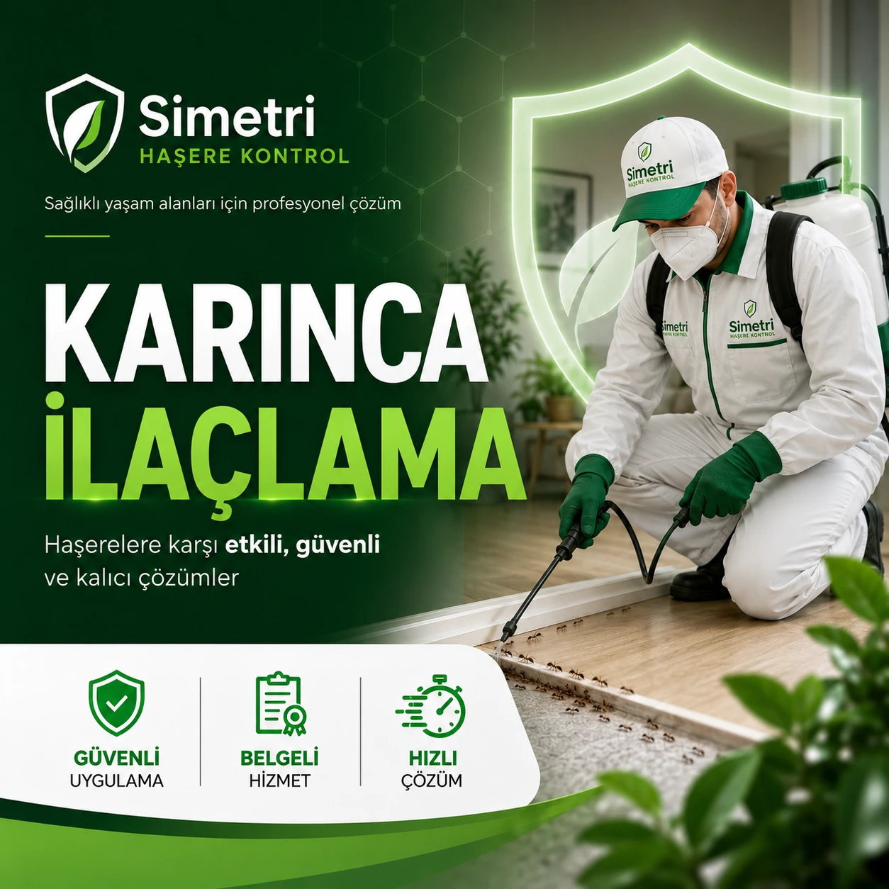 Bursa karınca ilaçlama hizmeti - ev içi ve giriş noktası uygulaması